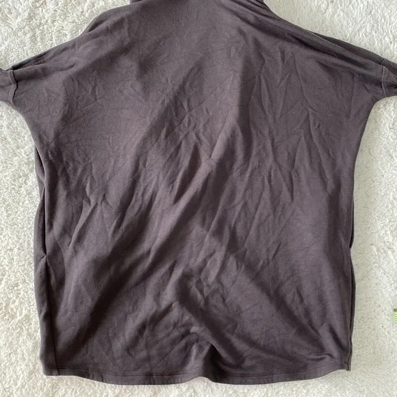 ❤️ Athleta Purana Wrap Sweatshirt Hoodie Dark Brown Size XXS NWT